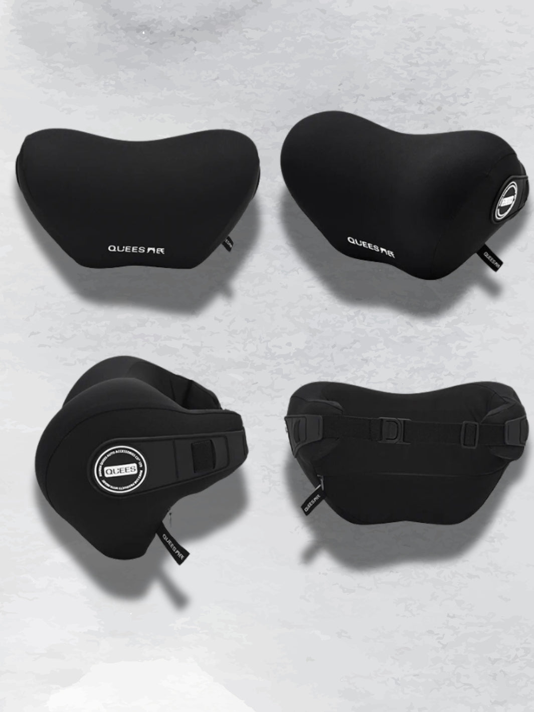 Car Lumbar Support Cushion with Adjustable Headrest