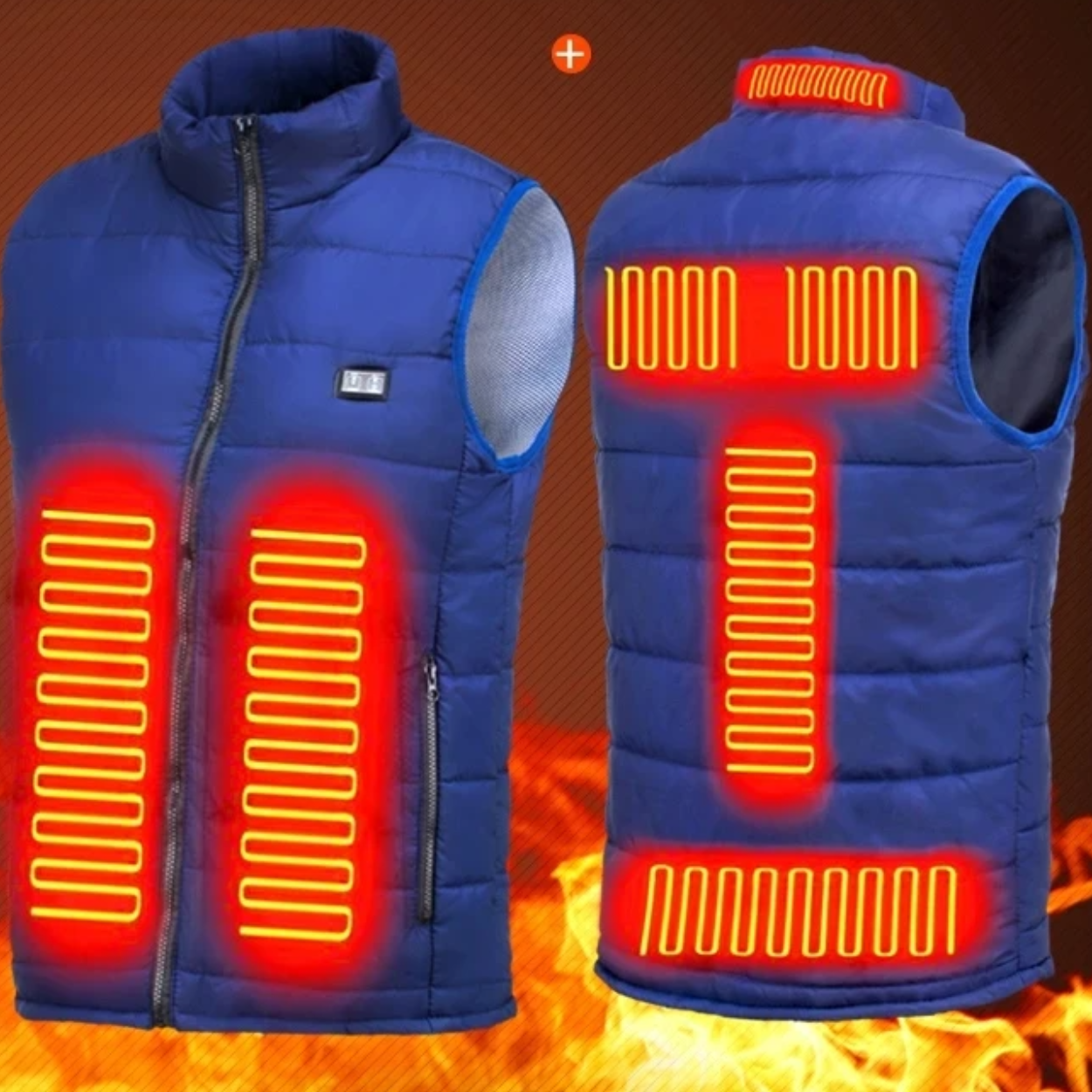 Reversible Heated Fleece Vest