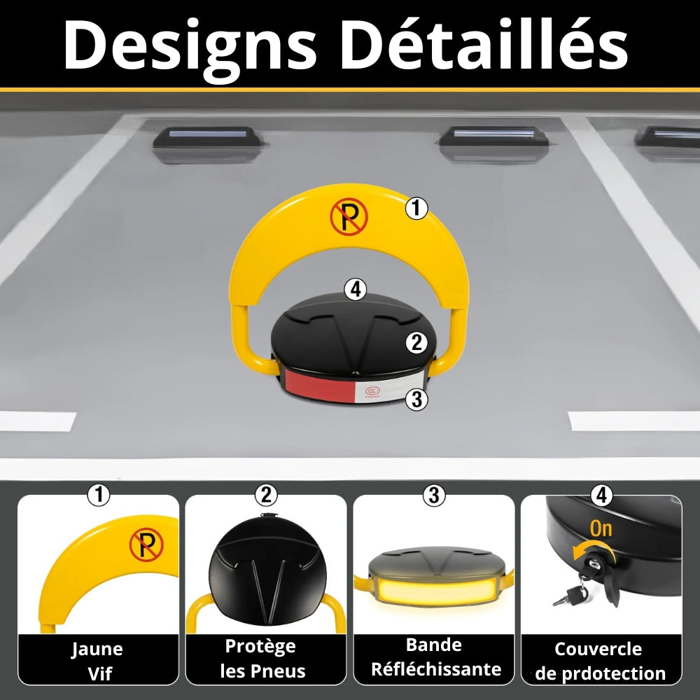 Automatic No-Drill Parking Barrier for Car
