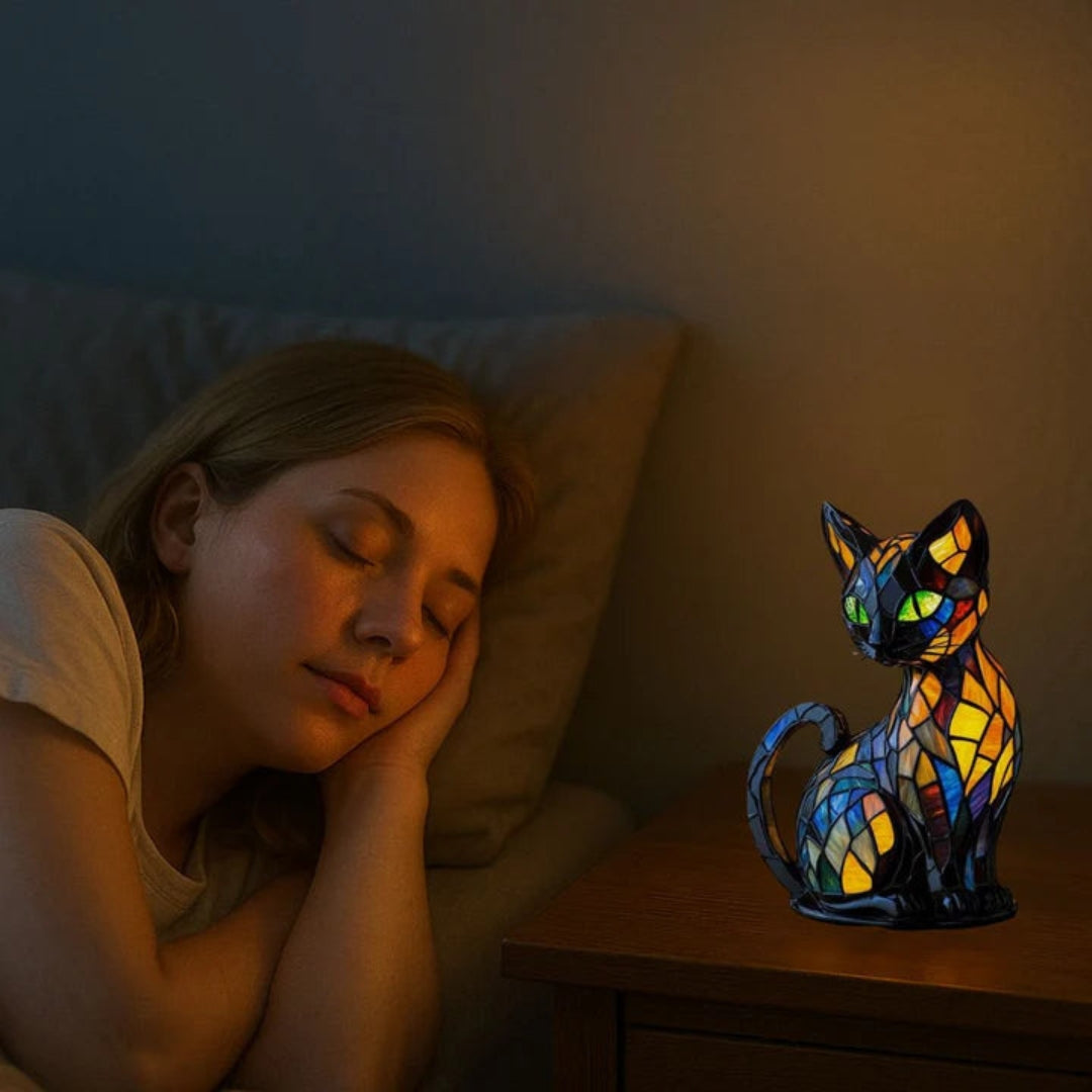 Fun and Colorful Cat Lamp