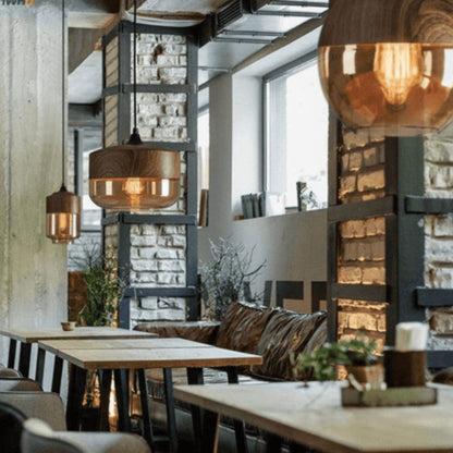 Nordic Design Wooden Ceiling Lamp