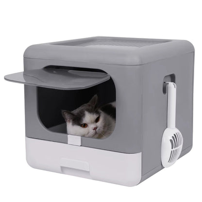 Foldable and Compact Cat Litter Box