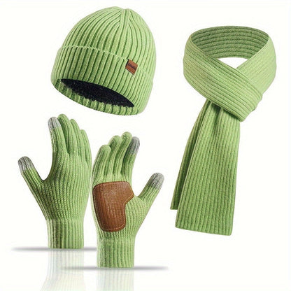 3-Piece Warm and Comfortable Knitted Winter Set