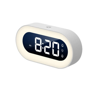 LED Alarm Clock with Soft Night Light and Gradual Wake-Up