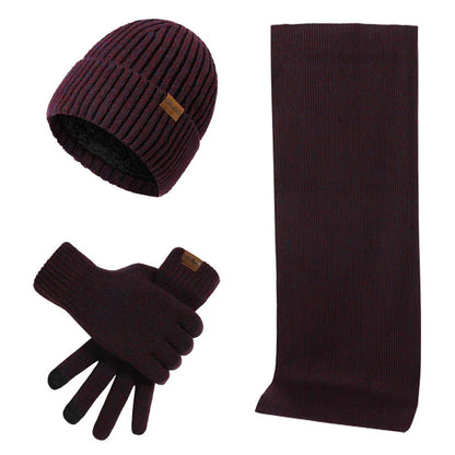 Warm Winter Set with Hat, Scarf, and Gloves