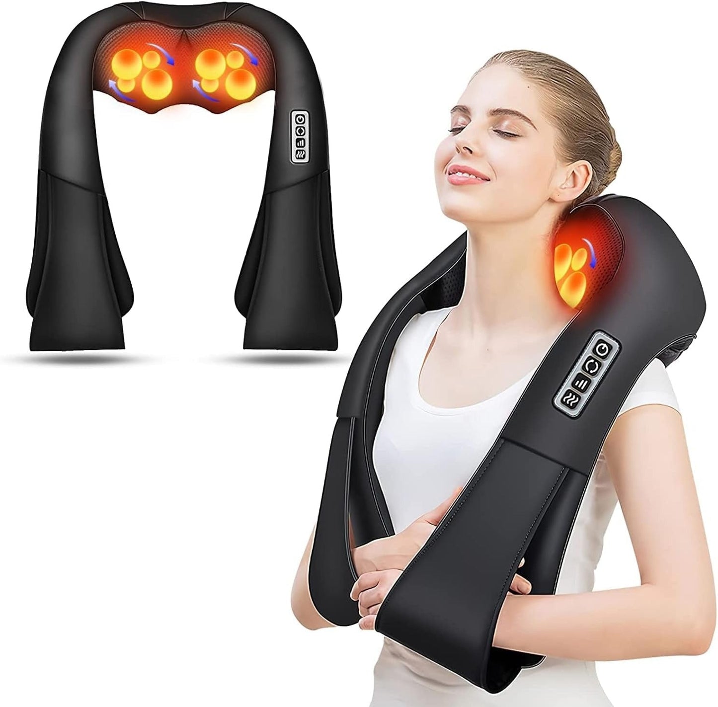 Electric Neck and Shoulder Massager with Soothing Warmth