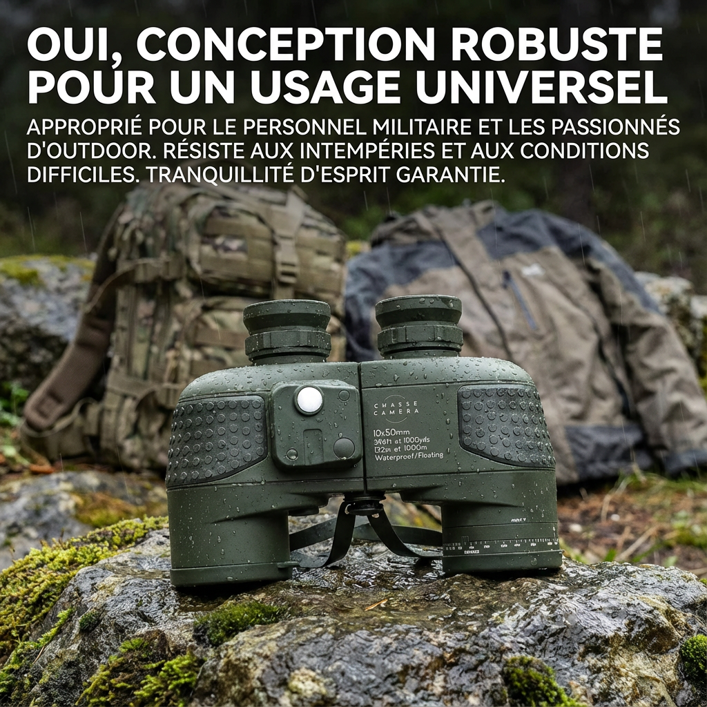 Marcherelle™ – Military Binoculars 10x50 with Clear and Stable Vision