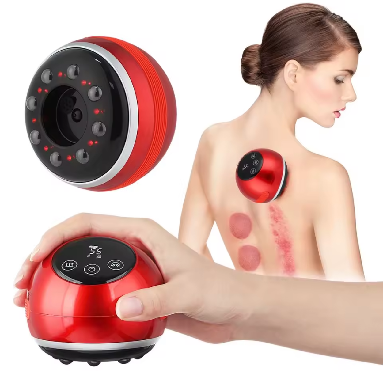 3-in-1 Back Scraping and Suction Massager