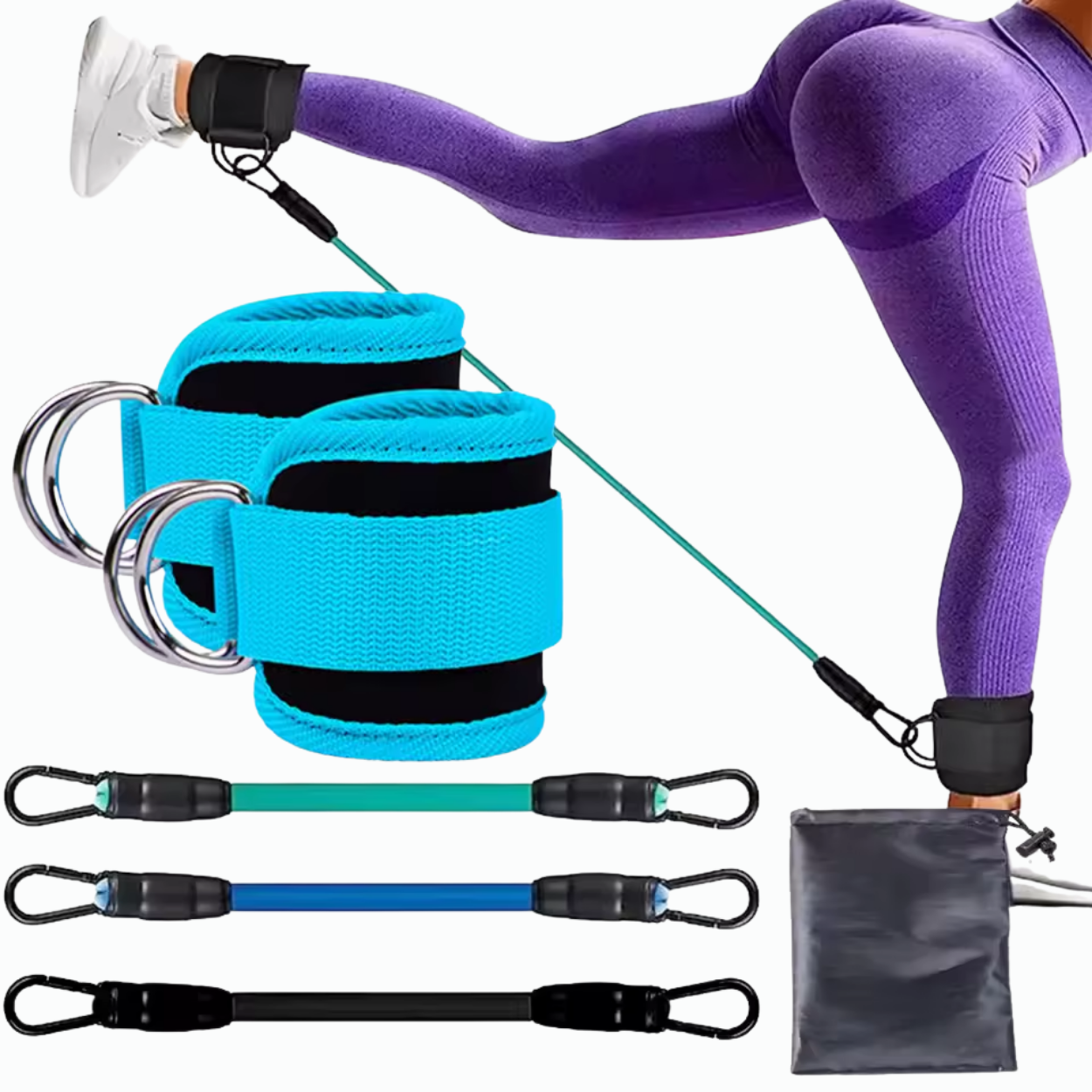 Équipement de Musculation Fessiers et Jambes Élastiques - Marcherelle