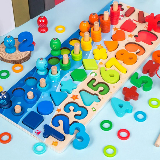 Jouet Éducatif Montessori Bois pour Enfants Curieux - Foivo