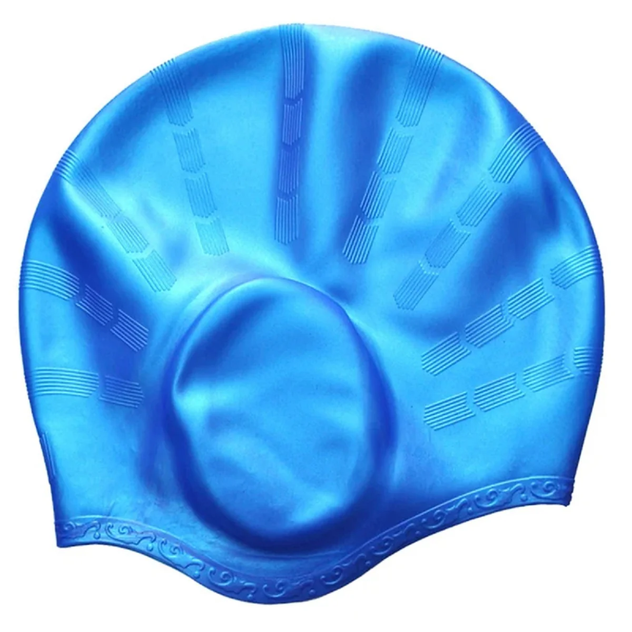 Waterproof Rubber Shower Cap with Ear Protection