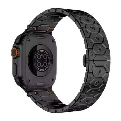 Elegant Black Metal Apple Watch Band