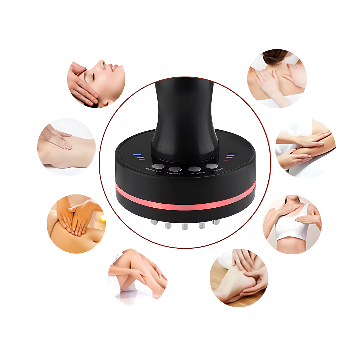 Electric Body Massage Brush with Gentle Relaxing Massage