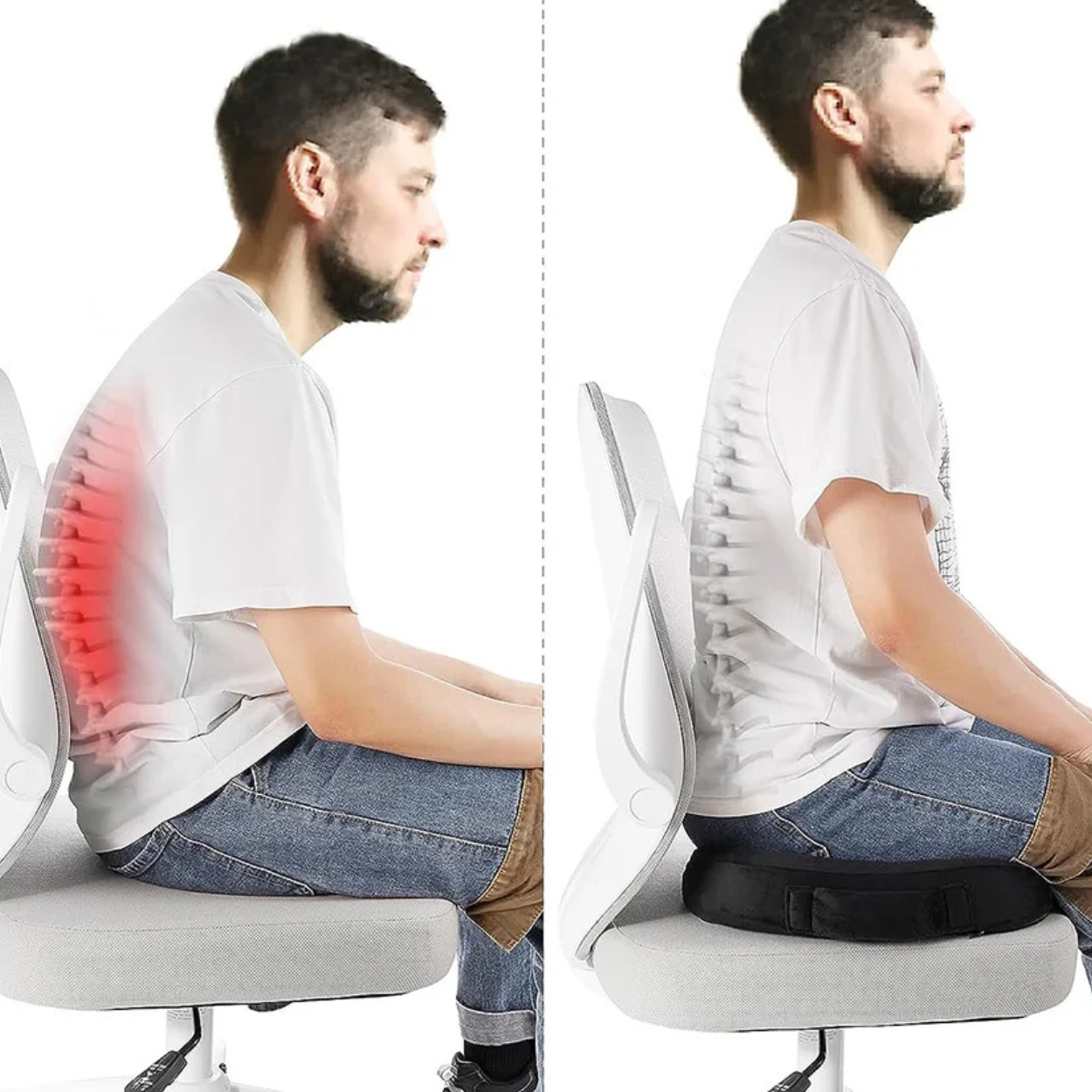 Ergonomic Memory Foam Seat Cushion