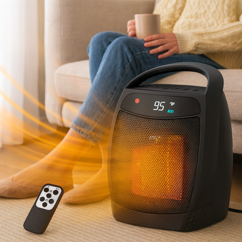 Adjustable Electric Heater with Remote Control