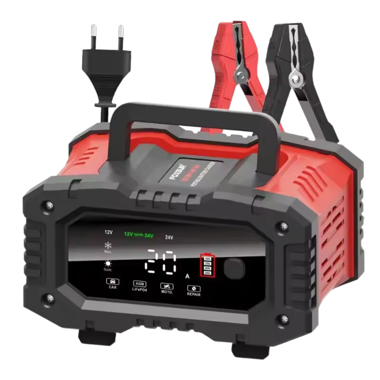 Fast 12V and 24V Car Battery Charger