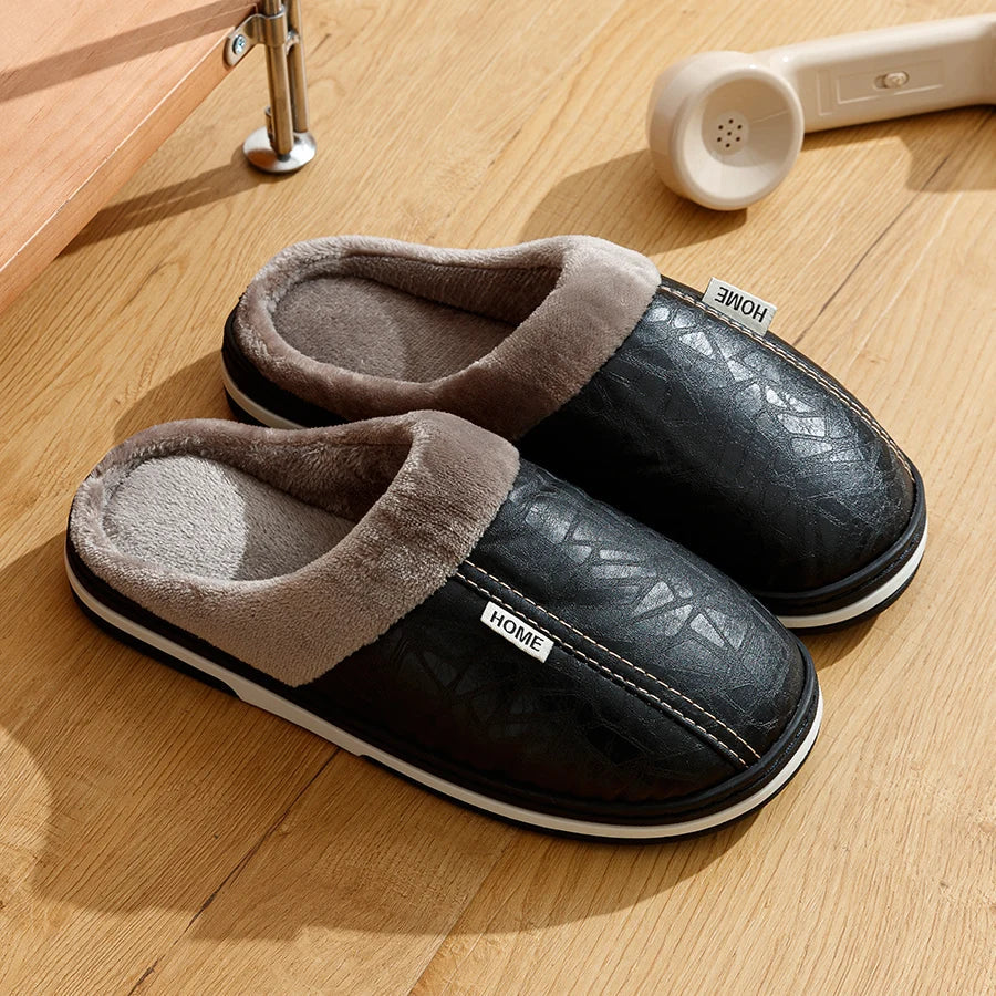 Pantoufles Hiver Homme Chaudes Imperméables - Foivo