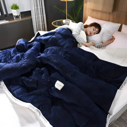 Cozy Sherpa Blanket for Restorative Sleep