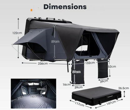4-Person Roof Tent for Car Camping
