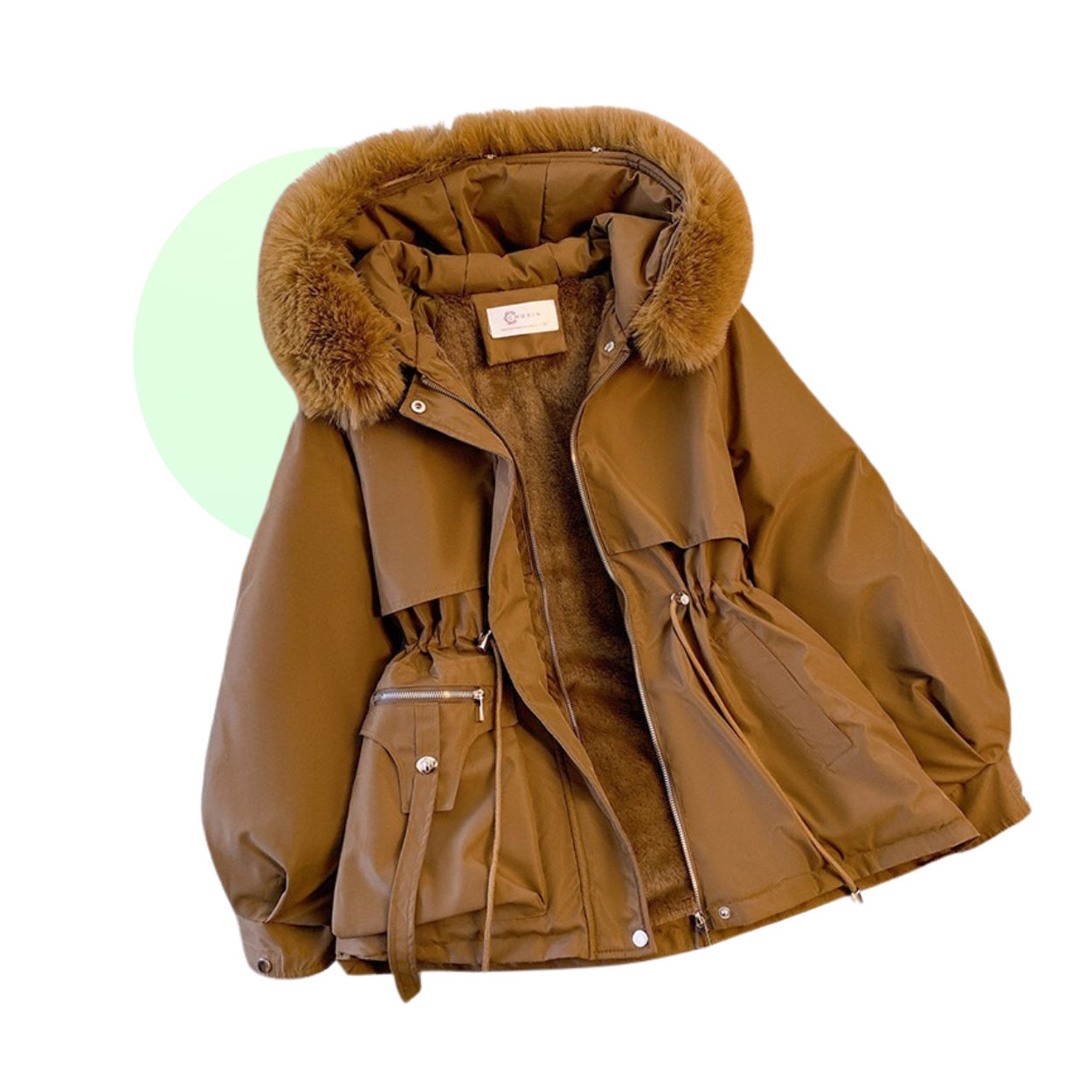 Parka Hiver Femme à Capuche et Doublure Chaude - Marcherelle
