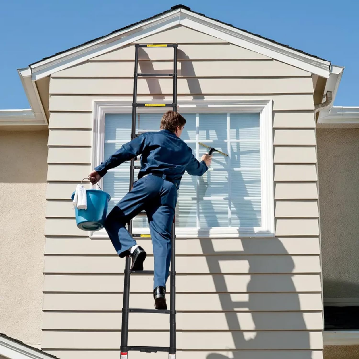 6.2m High-Security Aluminum Telescopic Ladder
