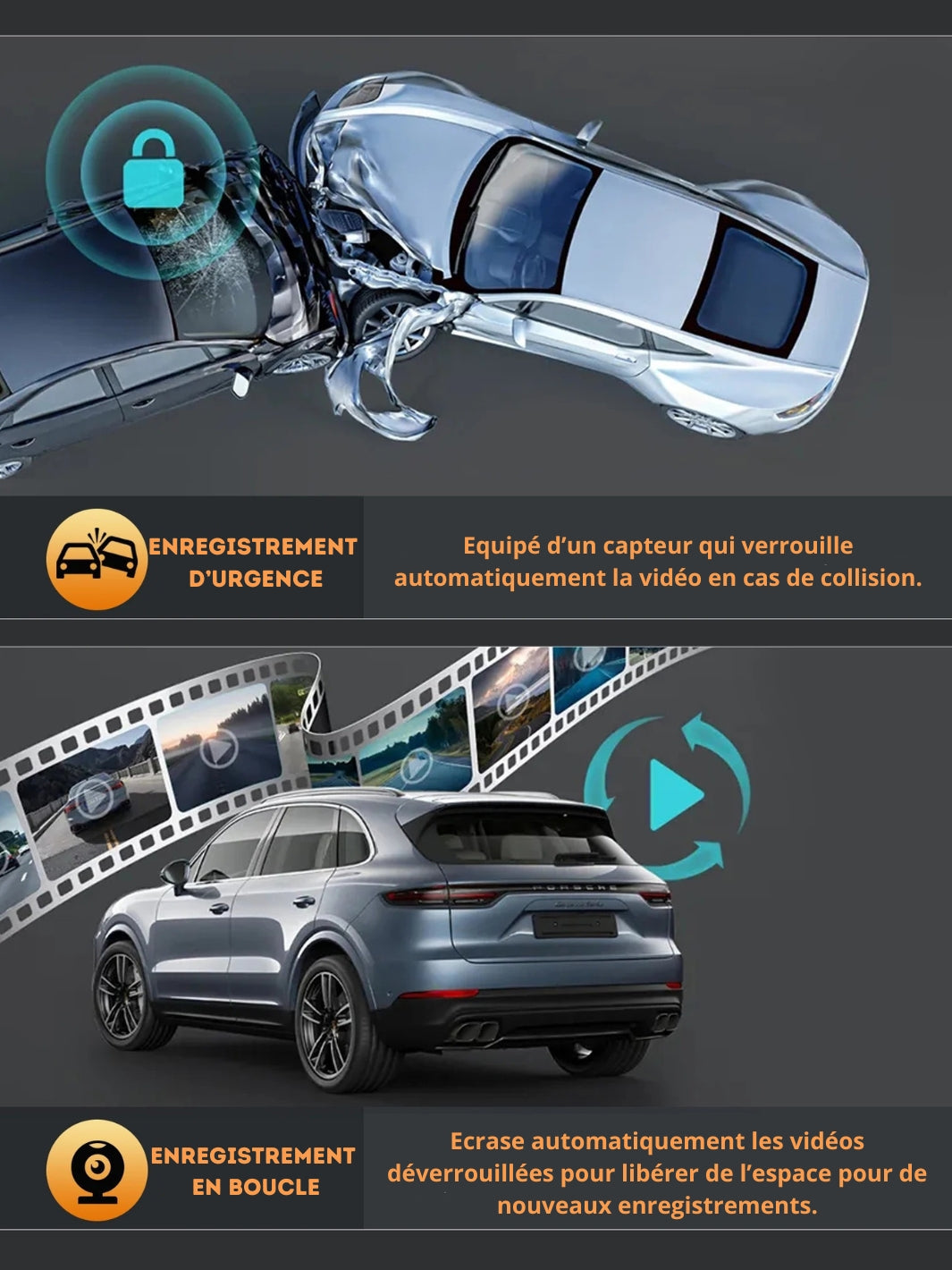 4K HD Car Camera with Continuous Recording