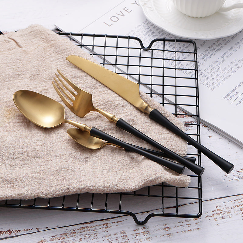 Elegant Stainless Steel Utensils 24 Pieces