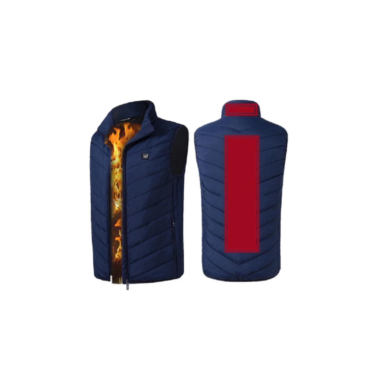 Electric Heated Vest with 9 Adjustable Heat Zones
