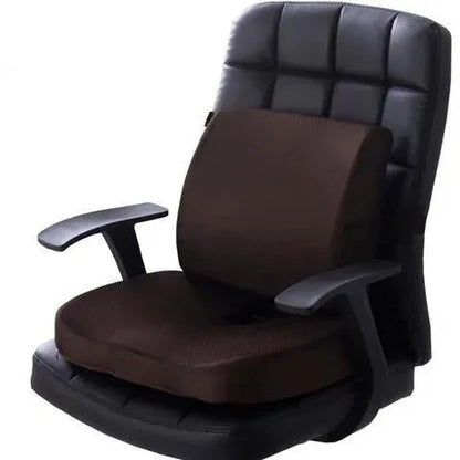 Ergonomic foam lower back support cushion