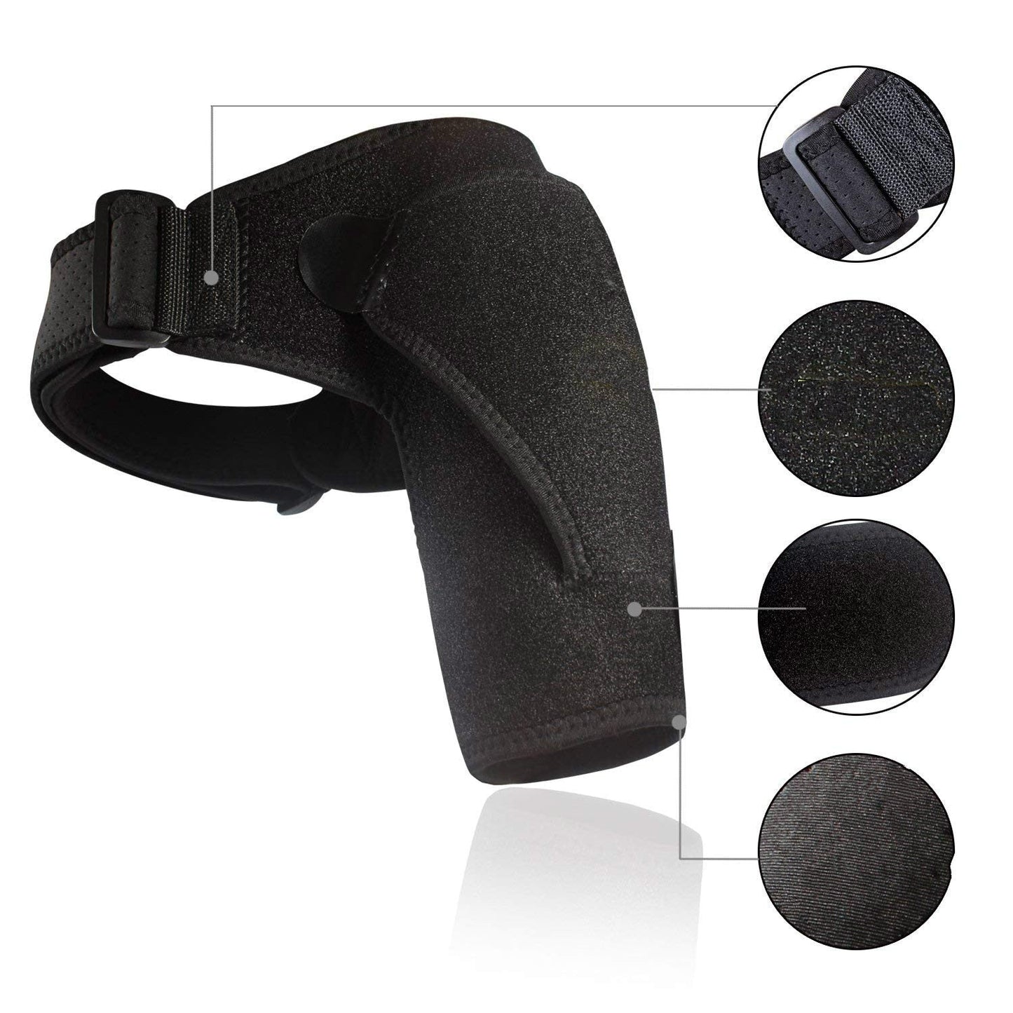 Support shoulder pad with gentle compression