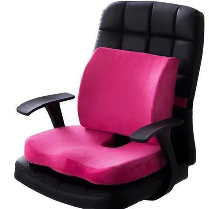 Ergonomic foam lower back support cushion