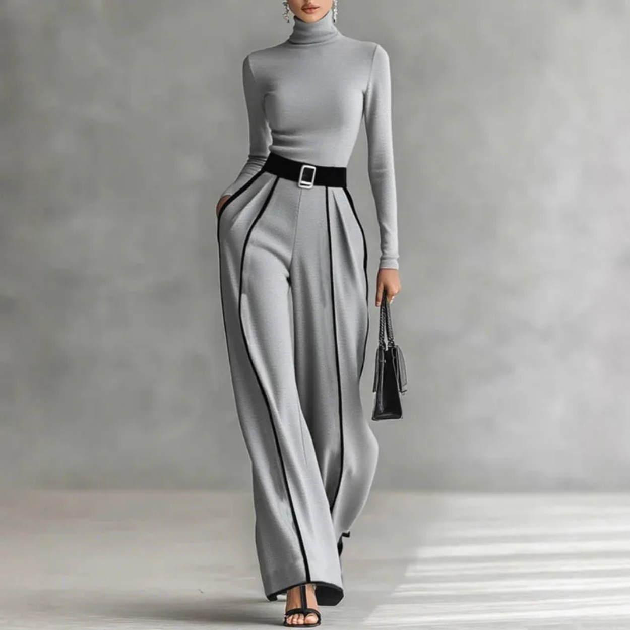 Elegant and Chic Women's Two-Piece Suit