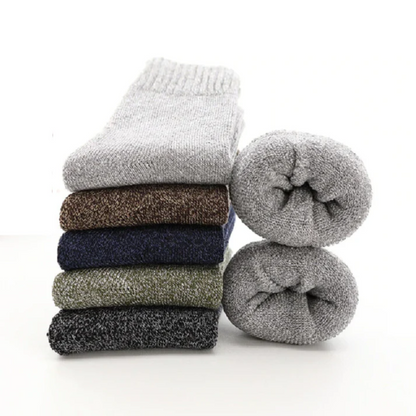 Chaussettes Laine Épaisse et Chaude 5 Paires - Marcherelle