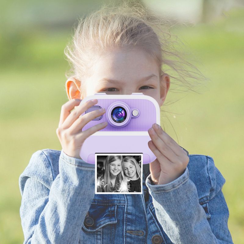 Marcherelle™ – Appareil Photo Enfant Impression Instantanée Sans Encre
