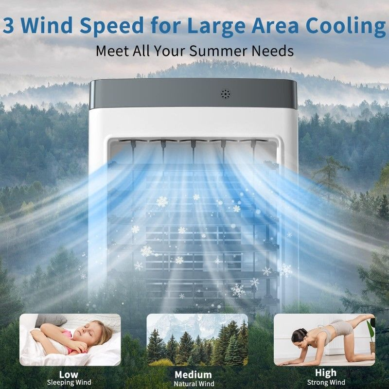 Marcherelle™ – Climatiseur Portable à Oscillation Large pour Maison et Bureau
