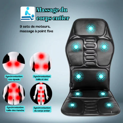 Marcherelle™ – Coussin Massage Shiatsu Chauffant Pour Maison, Bureau et Voiture