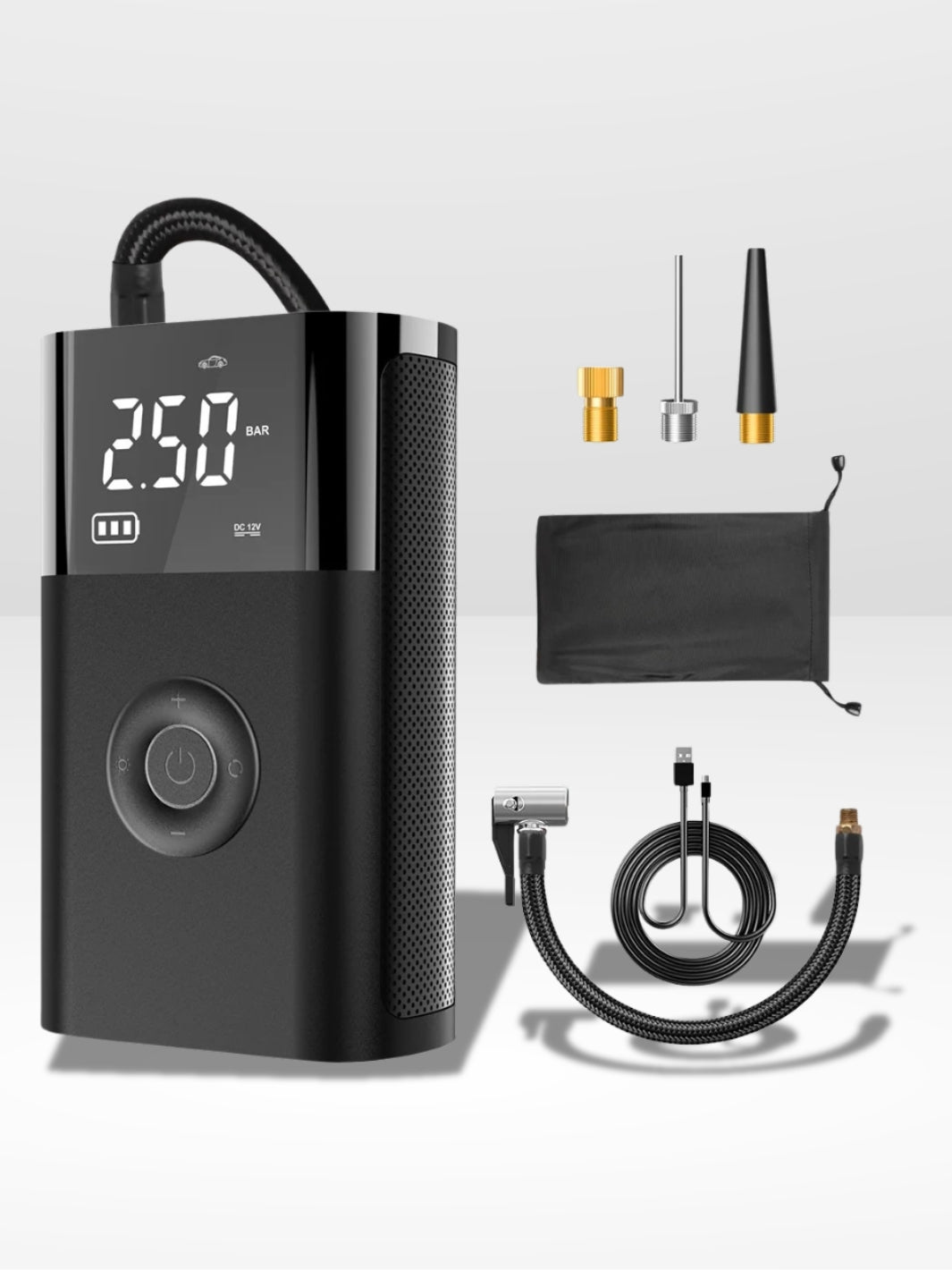 Marcherelle™ – Mini Compresseur d’Air Portable 12V Rechargeable