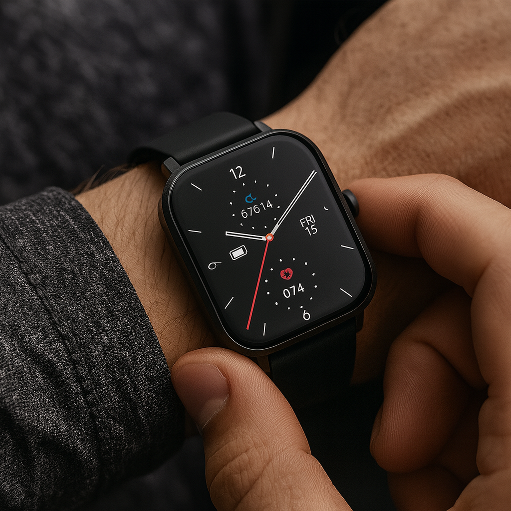 Marcherelle™ | Montre Connectée GPS AMOLED avec Suivi de Santé et Appels Bluetooth