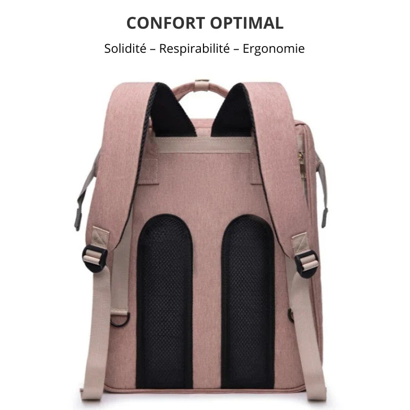 Marcherelle™ – Sac à Langer 3 en 1 avec Lit Bébé Intégré