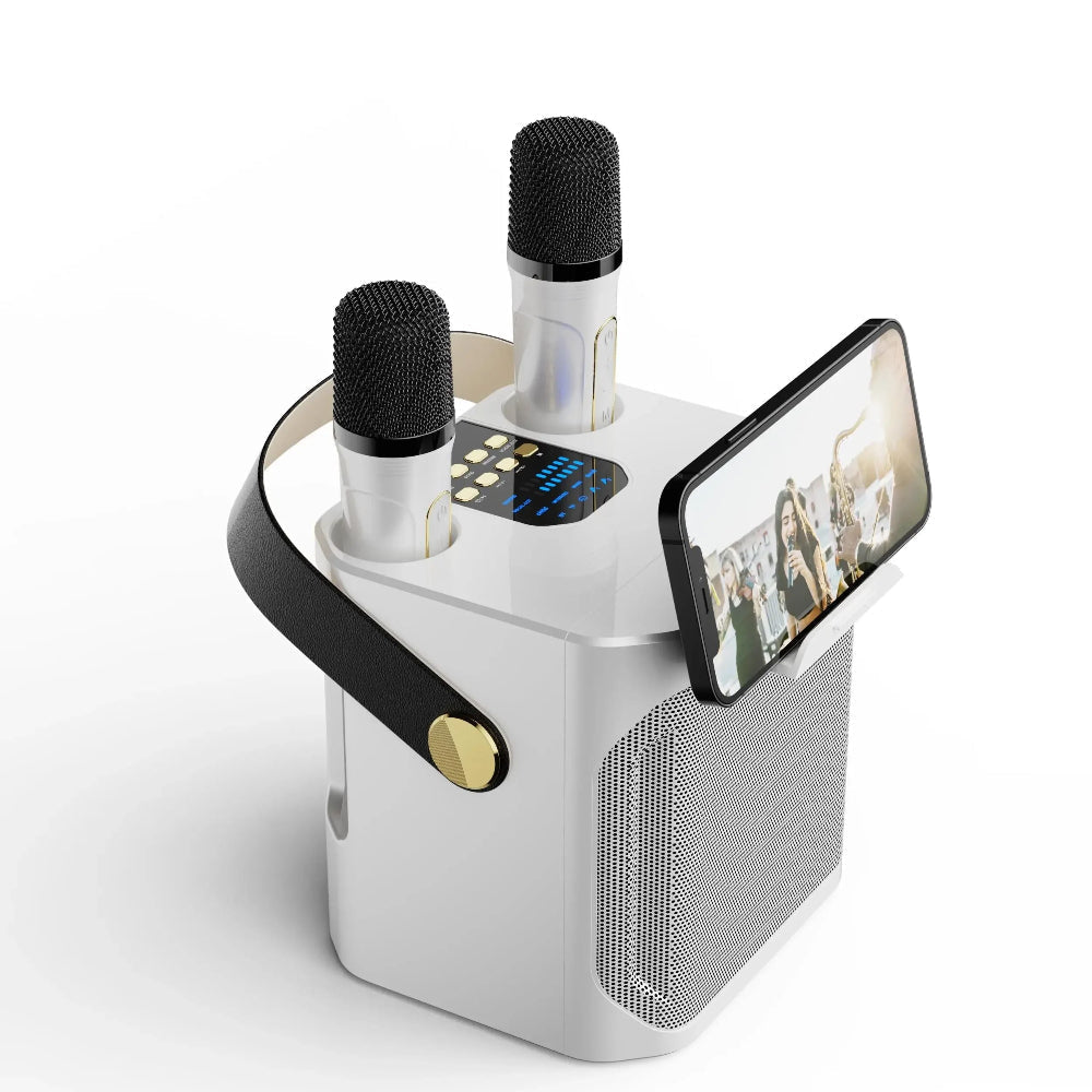 Enceinte Karaoke Portable avec Micros Doubles - Foivo