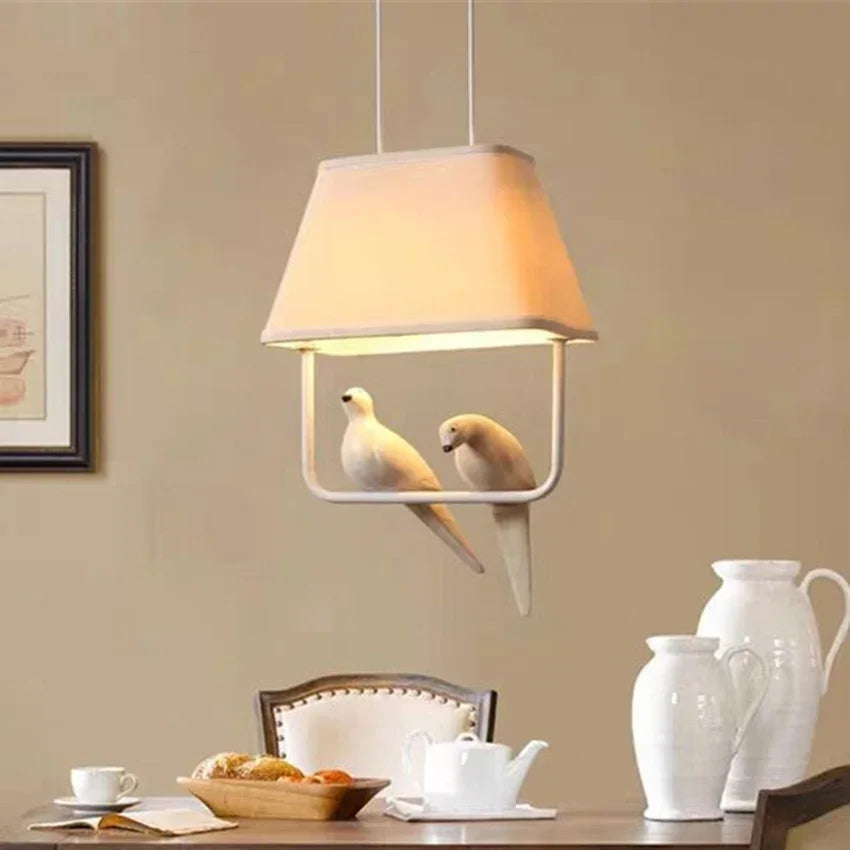 Elegant Nordic Hanging Light in Wicker