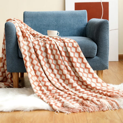 Cozy Knitted Blanket for a Warm Interior