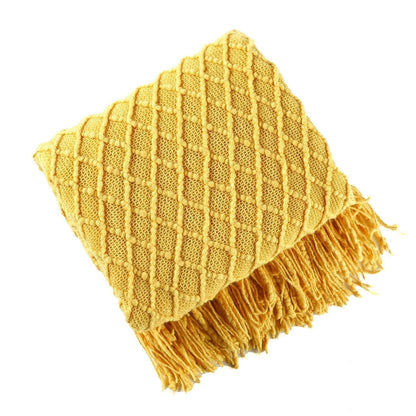Cozy Knitted Blanket for a Warm Interior