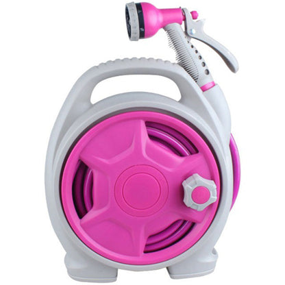Compact Watering Hose with Reel and Universal Sprayer