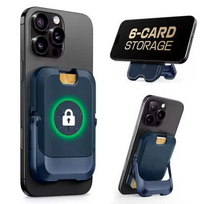 Magnetic iPhone Wallet with 6 Card Slots