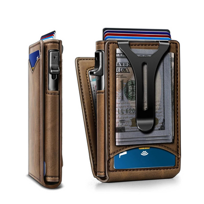 Portefeuille Aluminium Fin avec Protection RFID - Marcherelle