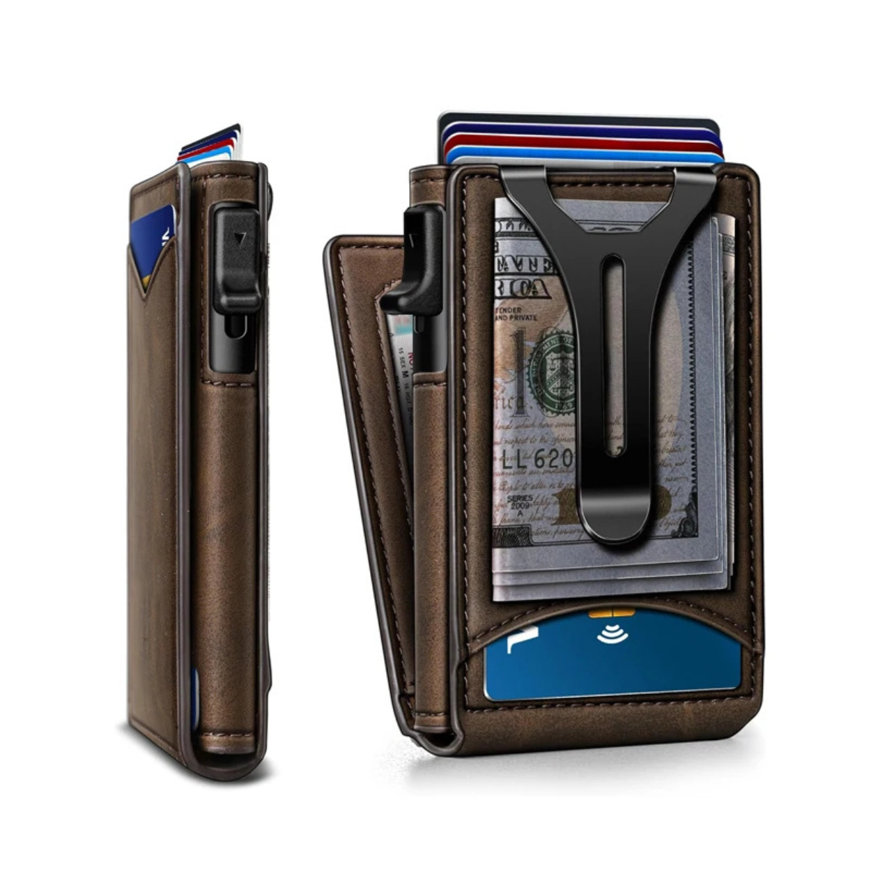 Slim Aluminum Wallet with RFID Protection