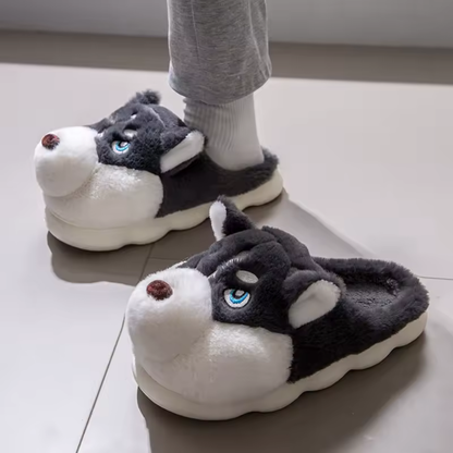 Soft and Comfortable Plush Dog Slippers