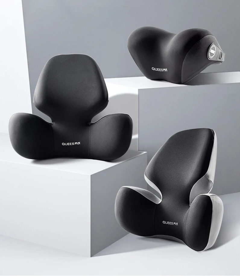 Coussin de soutien lombaire voiture avec appuie-tête réglable - Marcherelle