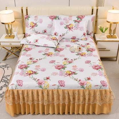 Soft bed skirts in luxurious velvet